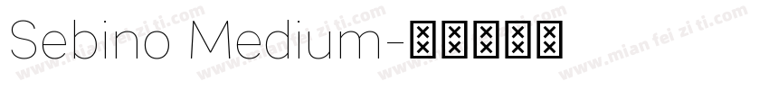 Sebino Medium字体转换